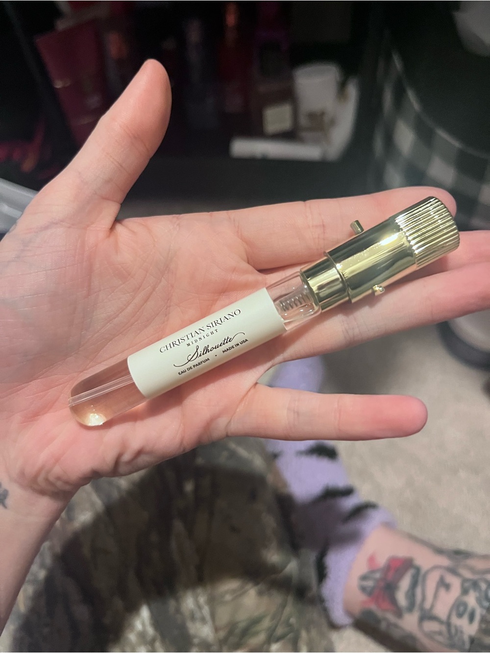 Christian Siriano Silhouette Rollerball in White and Gold Finish